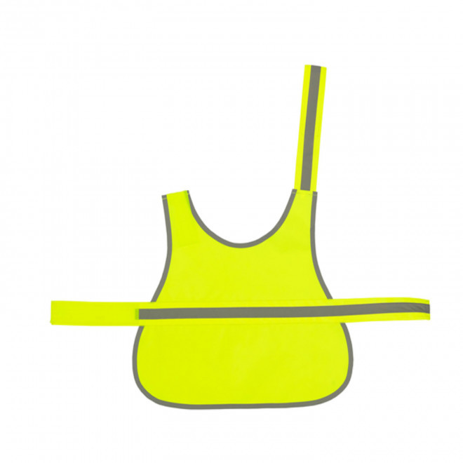 GILET DE VISIBILITE CHIEN PERSONNALISABLE 'FLUOSAFE DOG' - jaune fluo