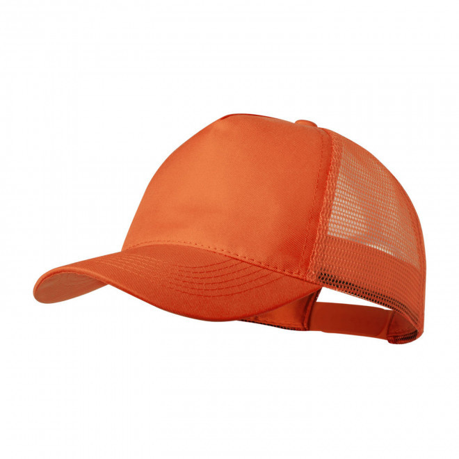 CASQUETTE FILET PERSONNALISE 'ESSENTIAL MESH POLYESTER' - orange