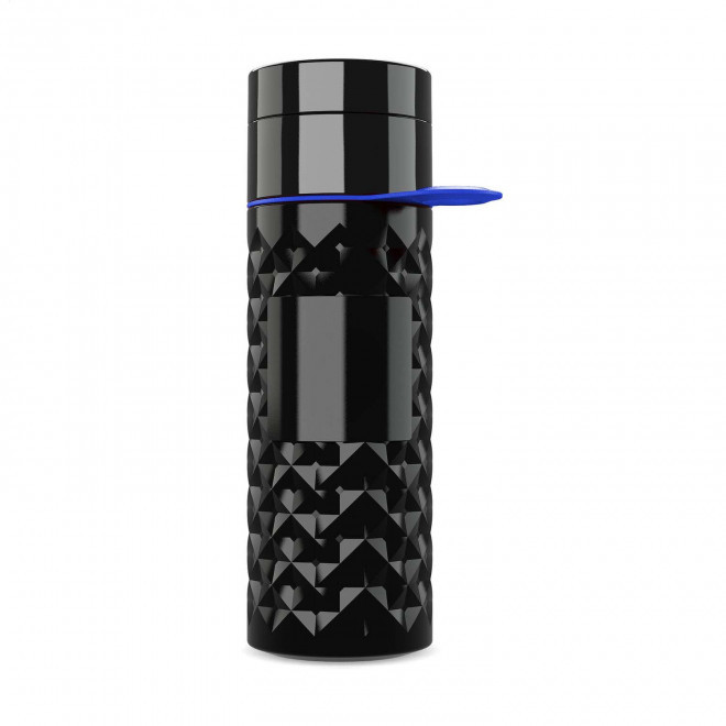 BOUTEILLE 500 ML PERSONNALISABLE 'NAIROBI RING' - noir/bleu foncé