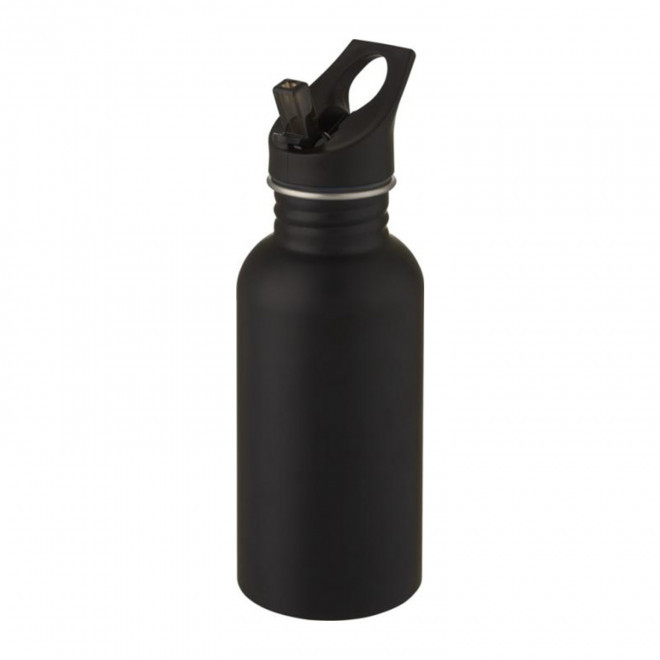 GOURDE DE SPORT PERSONNALISEE EN ACIER 500ML 'PITON' - noir