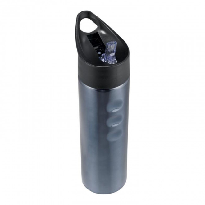 GOURDE DE SPORT PERSONNALISEE EN INOX 750ML 'XITRIE' - titane