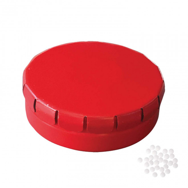 EXPRESS 48H - BOÎTE À BONBONS PUBLICITAIRE 'CLIC CLAC' - rouge