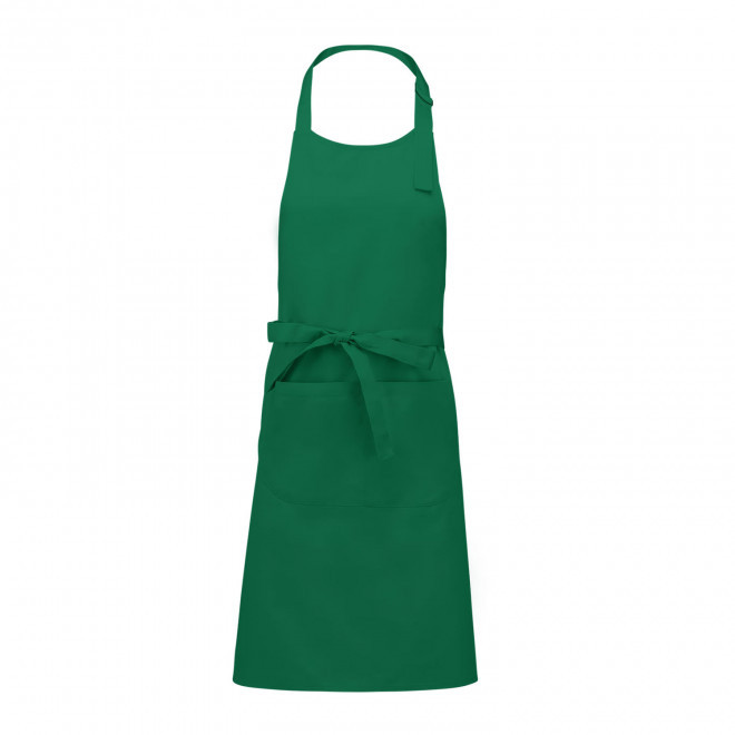 TABLIER LONG PERSONNALISE COTON 280G POCHE 'KARITAB' - vert