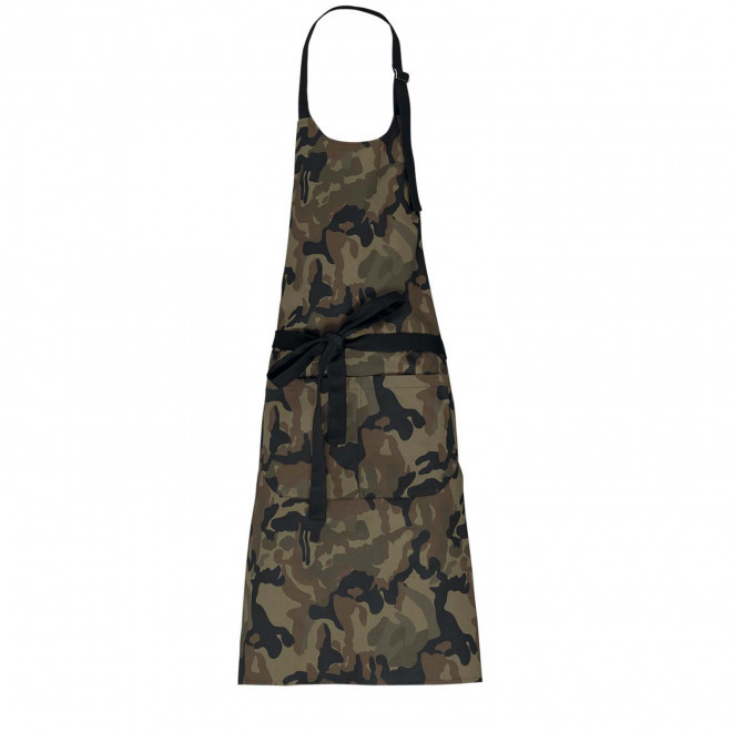 TABLIER LONG PERSONNALISE COTON 280G POCHE 'KARITAB' - camouflage