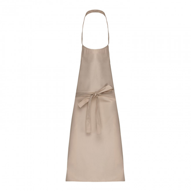 TABLIER LONG PERSONNALISE COTON 280G 'KARITAB' - beige