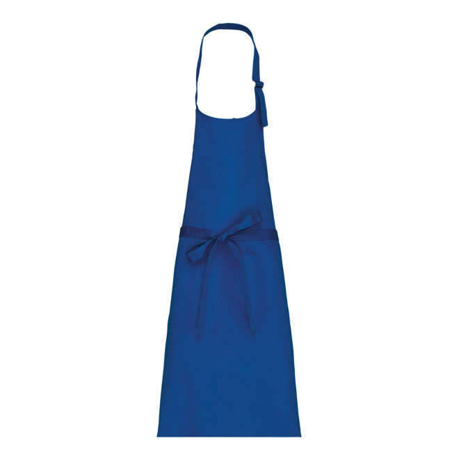 TABLIER LONG PERSONNALISE COTON 280G 'KARITAB' - bleu royal