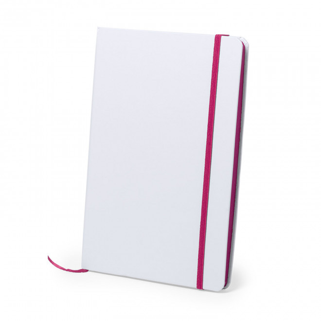 CARNET A5 PERSONNALISABLE NON LIGNE 'AURELIEN CARTON' - fuchsia