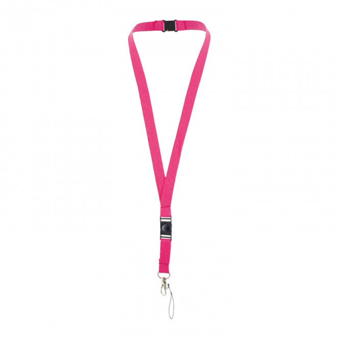 TOUR DE COU PUBLICITAIRE FERMETURE SECURITE  'CASTILLA' - fuchsia