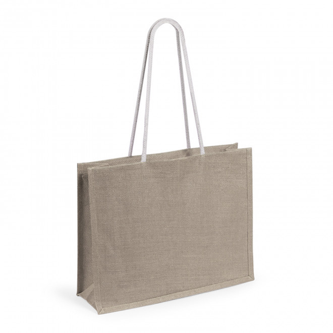 SAC EN JUTE COLOREE PERSONNALISABLE 'HINAX' - naturel