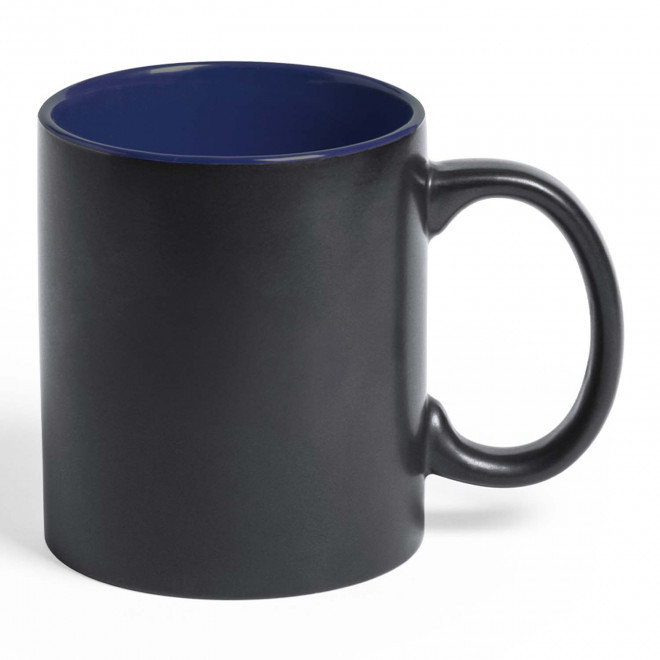 MUG PERSONNALISÉ EN CERAMIQUE 'CORES' - noir/marine