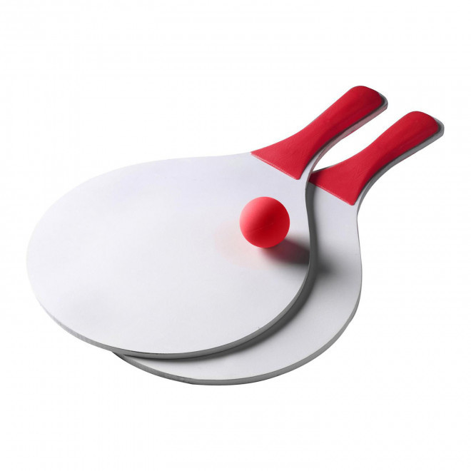 RAQUETTES DE PLAGE PERSONNALISEES 'SUMMER FEELING XL' - rouge