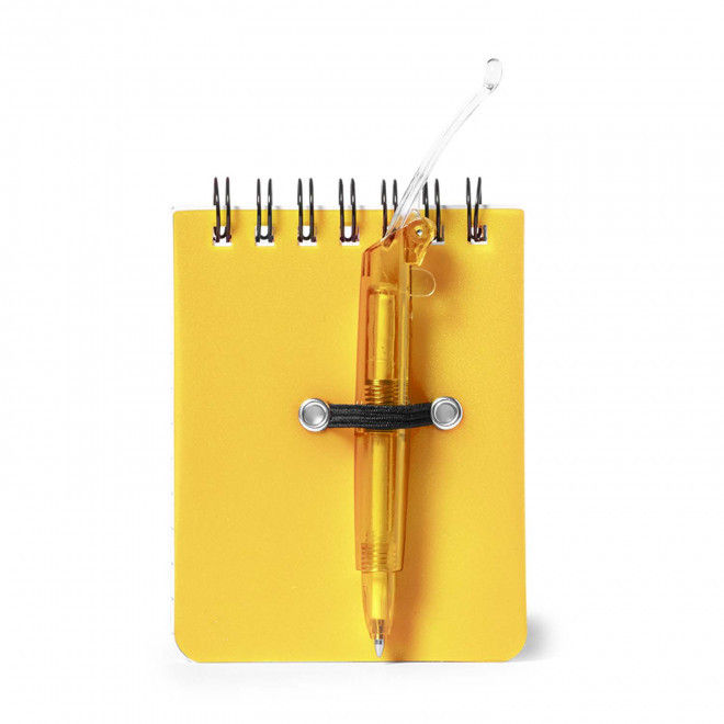 MINI CARNET A SPIRALES PUBLICITAIRE 'INTHE' - jaune