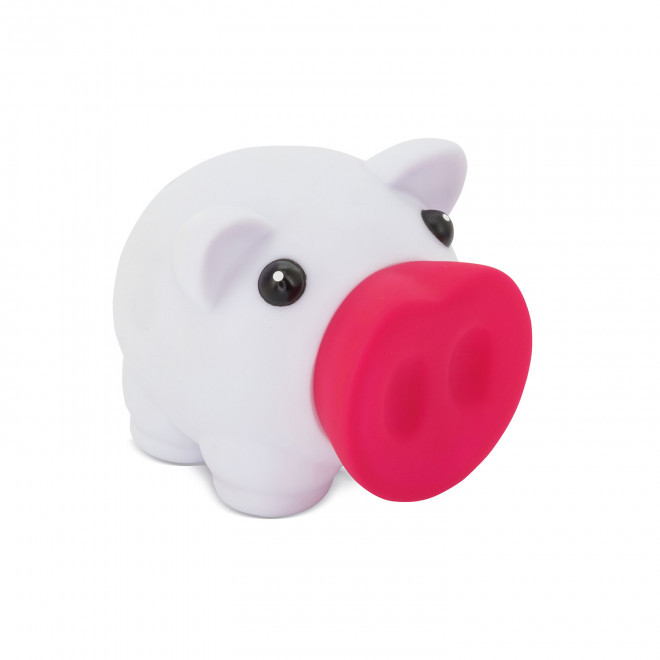 TIRELIRE PERSONNALISEE 'GROWY BICOLORE' - blanc/fuchsia