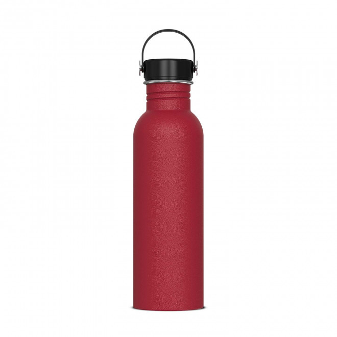 GOURDE EN ACIER PERSONNALISABLE 750ML 'MEYLAR' - rouge fonce