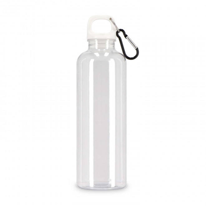 GOURDE RPET AVEC MOUSQUETON 750ML PERSONNALISABLE 'MANCYO' - transparent