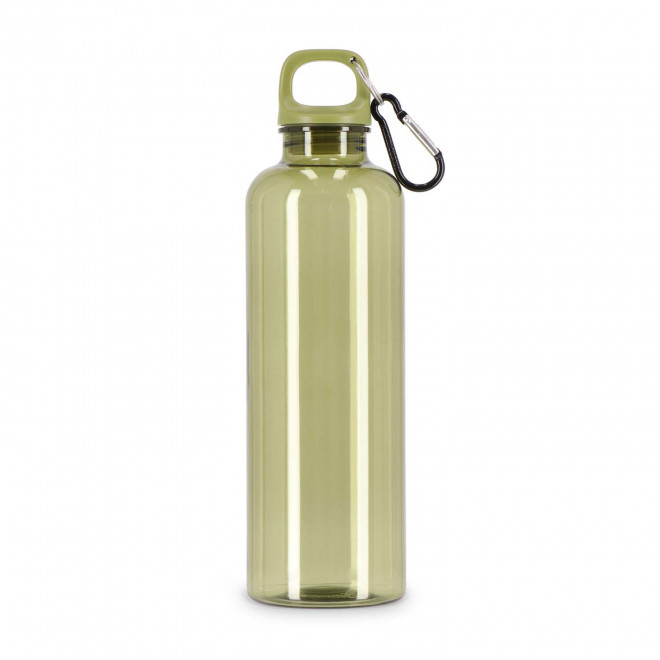 GOURDE RPET AVEC MOUSQUETON 750ML PERSONNALISABLE 'MANCYO' - vert transparent