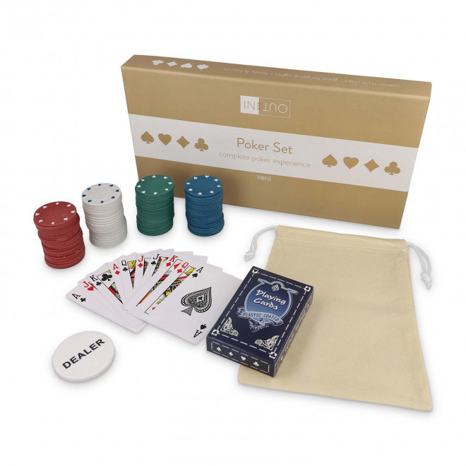 SET DE POKER PERSONNALISABLE 'POKA' - beige