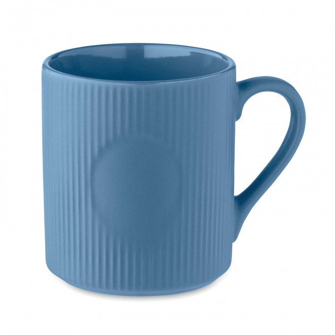 MUG CERAMIQUE PERSONNALISE NERVURE 340ML 'BRODO' - bleu