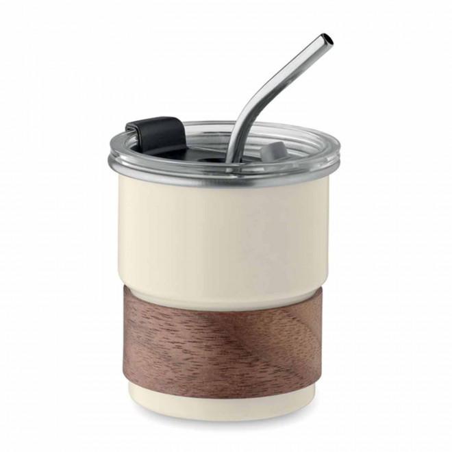 MUG A MATE ACIER RECYCLE PERSONNALISABLE 'COFCIA' - beige