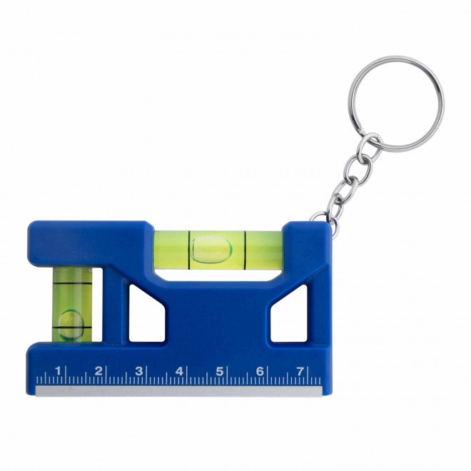 PORTE CLES NIVEAU A BULLE PERSONNALISE 'LAPANAC' - bleu