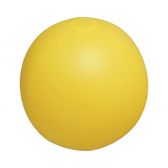 BALLON DE PLAGE PERSONNALISE 'PLAYA UNI' - jaune