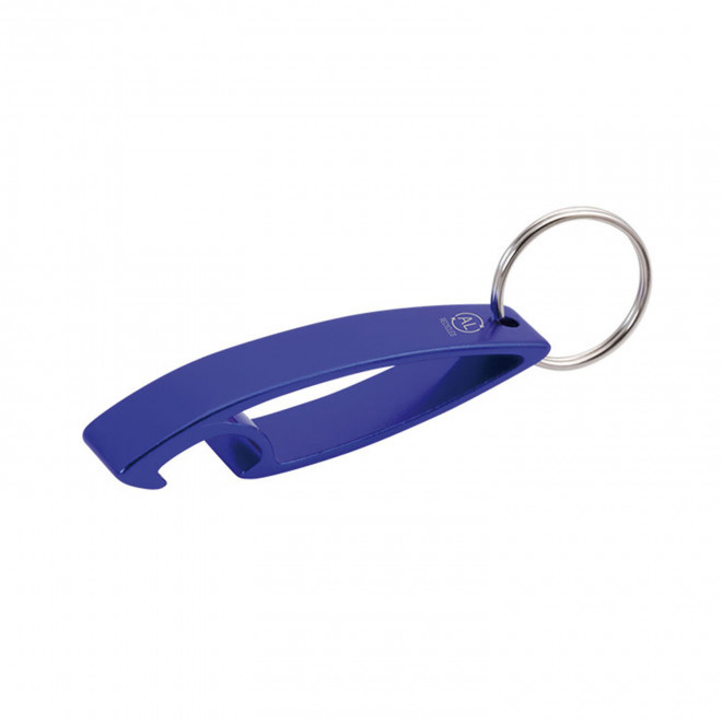PORTE CLE DECAPSULEUR PERSONNALISABLE 'OFFNY RECYCLE' - bleu