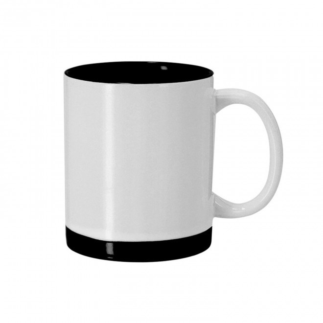 MUG CERAMIQUE 350ML PERSONNALISABLE 'CLAUDIO' - noir