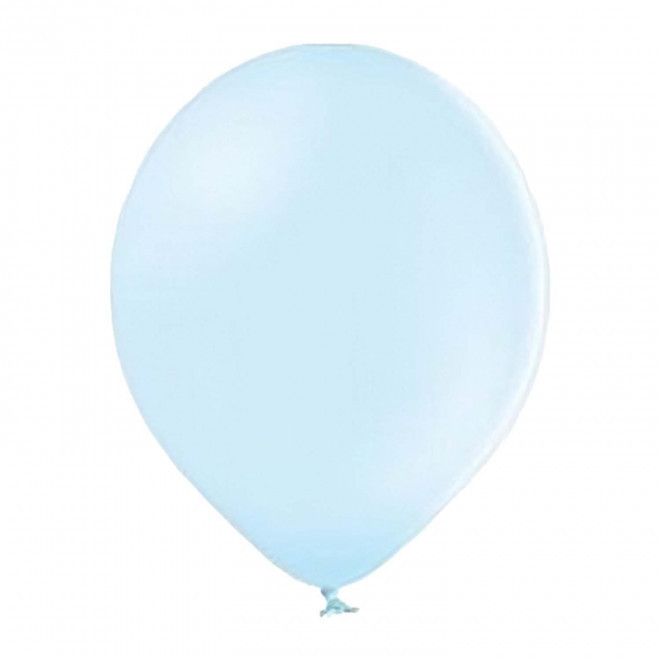 BALLON DE BAUDRUCHE PERSONNALISE ø30 CM 'LUFT QUADRI' - bleu pâle