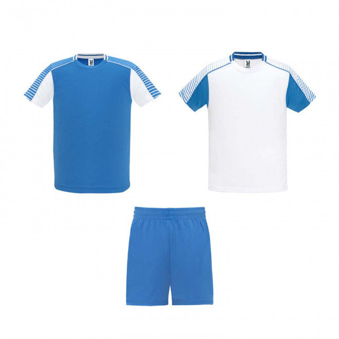 ENSEMBLE DE SPORT ENFANT PERSONNALISABLE 'DESPORTE' - blanc/bleu royal
