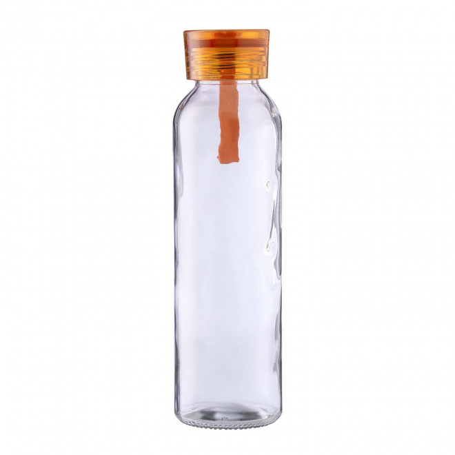 BOUTEILLE VERRE PERSONNALISABLE 'KILIMANDJARO' - orange
