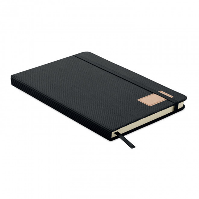 CARNET A5 VELOURS PERSONNALISE 'CORDO' - noir