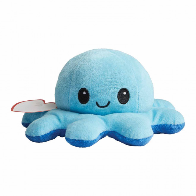 PELUCHE REVERSIBLE PERSONNALISABLE 'POULPI' - bleu