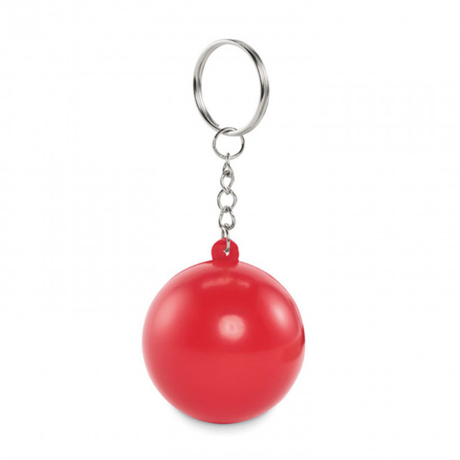 PORTE CLE BALLE ANTISTRESS PERSONNALISABLE 'ZENA KEY' - rouge