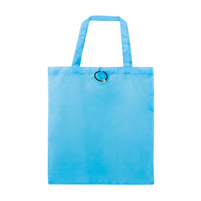 SAC PLIABLE AVEC ELASTIQUE PERSONNALISABLE 'PLIOU' - turquoise