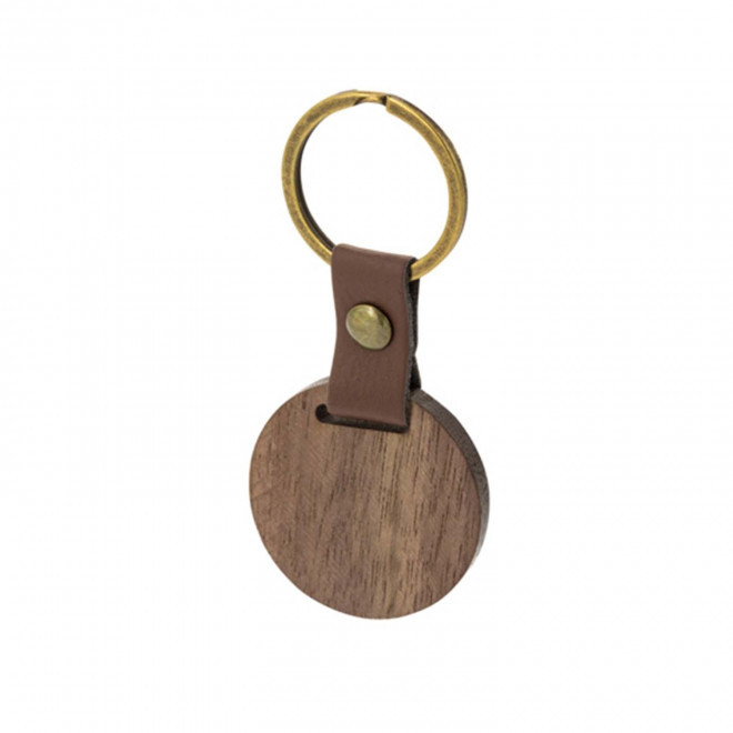 PORTE CLE EN BOIS PERSONNALISABLE 'RETALY PLUS' - rond
