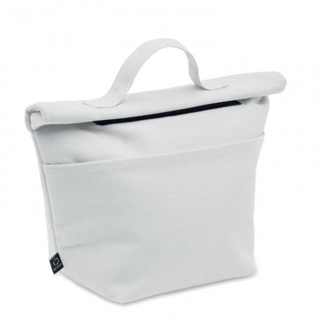 SAC ISOTHERME PERSONNALISABLE EN COTON RECYCLE 'KRYS COUL' - blanc