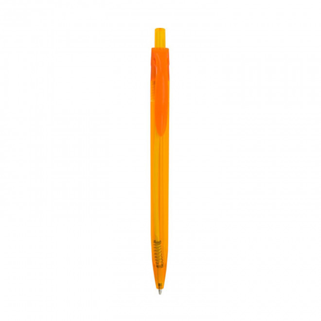 STYLO TRANSPARENT PERSONNALISE 'AYO' - orange