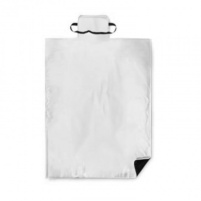 COUVERTURE PIQUE NIQUE BI MATIERE PERSONNALISABLE 'GERIE' - blanc