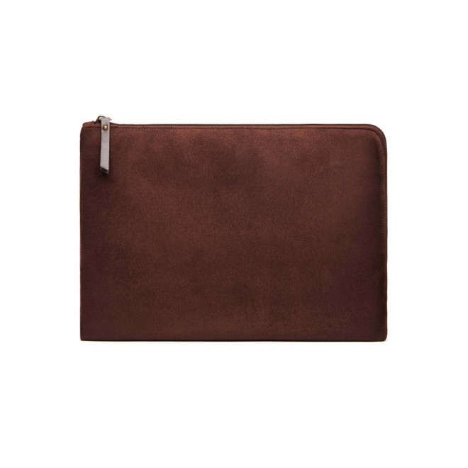 POCHETTE PERSONNALISABLE POUR ORDINATEUR 16" 'HERMOS' - marron