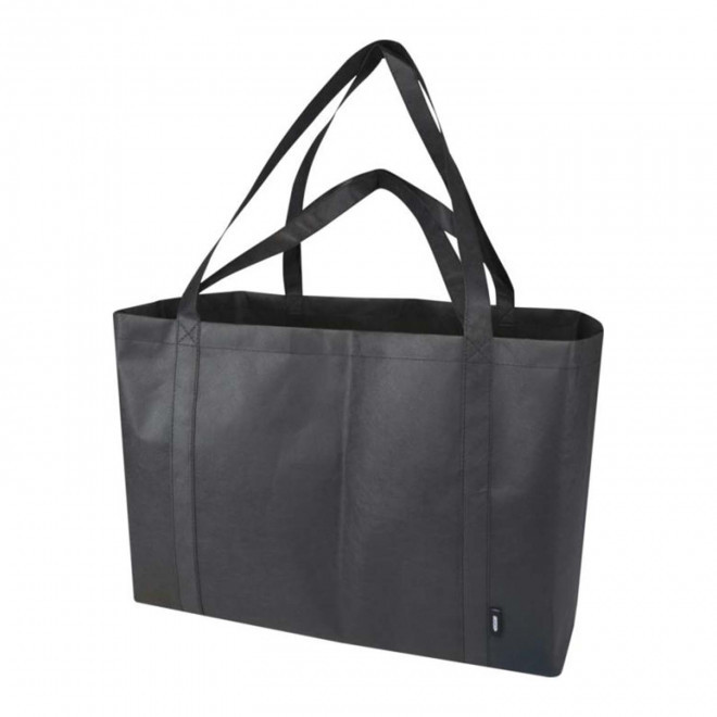 SAC NON TISSE DOUBLE ANSES PERSONNALISABLE 'MYXTO RPET XL' - noir