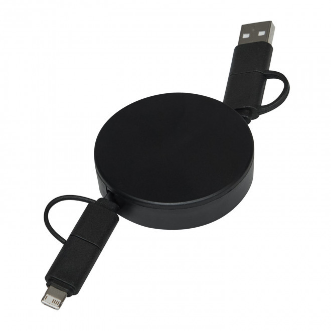 CABLE ENROULEUR PERSONNALISABLE 'ONTARIO ENROULEUR' - noir