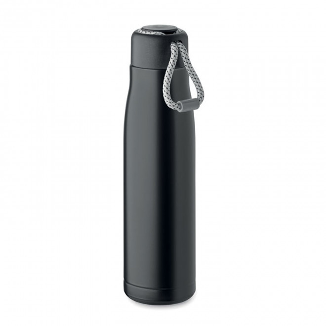 BOUTEILLE ISOTHERME PERSONNALISEE RECYCLE 500ML 'MOSS' - noir