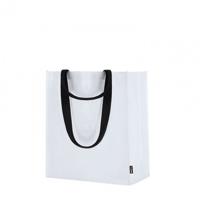 SAC NON TISSE DOUBLE ANSES PERSONNALISABLE 'MYXTO' - blanc