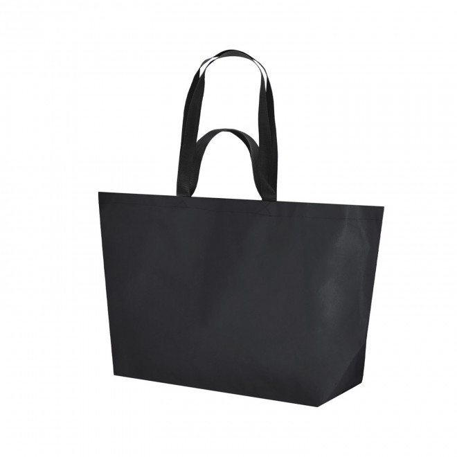 SAC NON TISSE DOUBLE ANSES PERSONNALISABLE 'MYXTO COUL XL' - noir