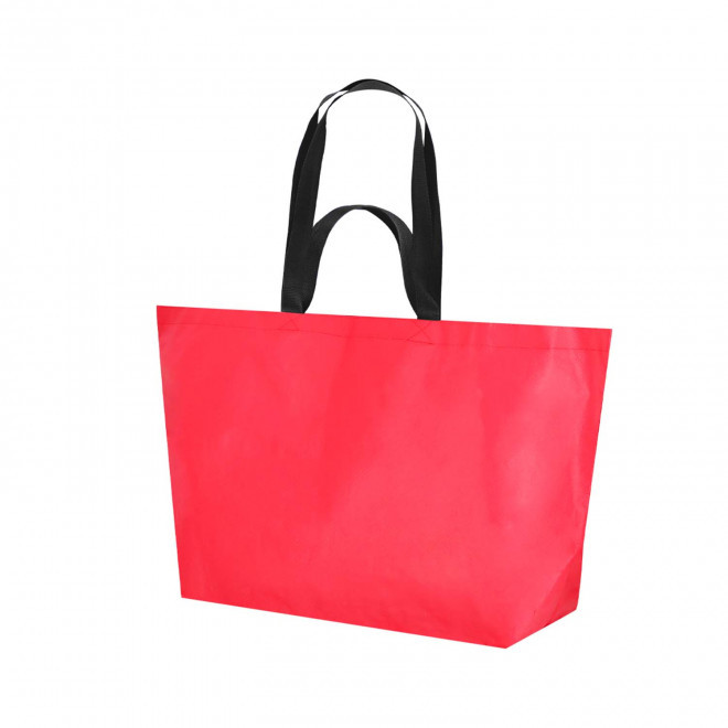 SAC NON TISSE DOUBLE ANSES PERSONNALISABLE 'MYXTO COUL XL' - rouge