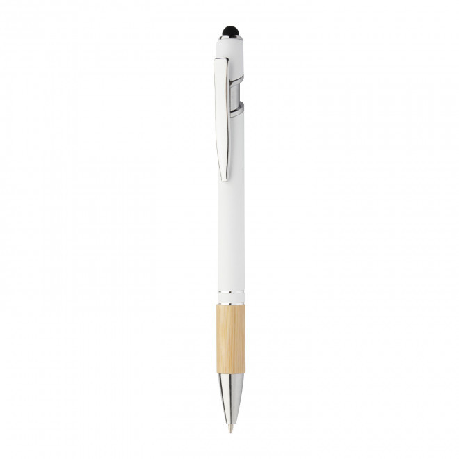 STYLO/STYLET PUBLICITAIRE 'PRINCY BAMBOU' - blanc