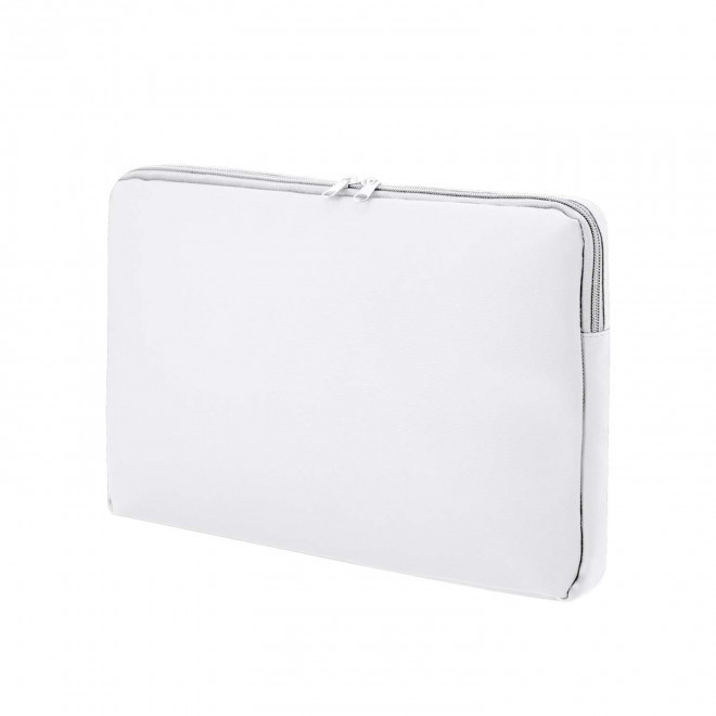 HOUSSE POUR ORDINATEUR PERSONNALISEE EN PU 'TIAKO' - blanc