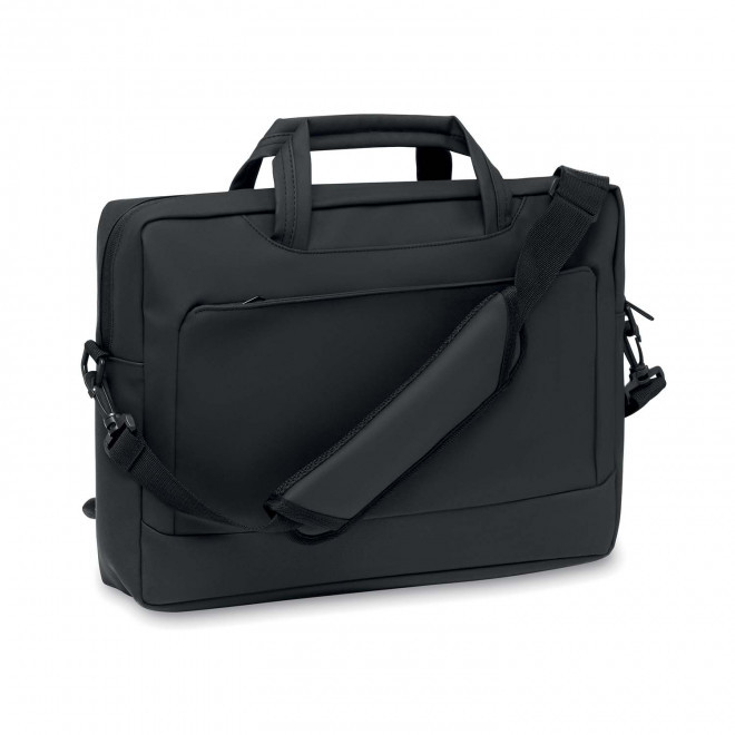 SACOCHE PERSONNALISABLE POUR ORDINATEUR 15" 'MALEM' - noir