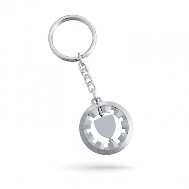 PORTE CLE AUTO ROTATIF PERSONNALISABLE 'JONAKI TWIST' - métal