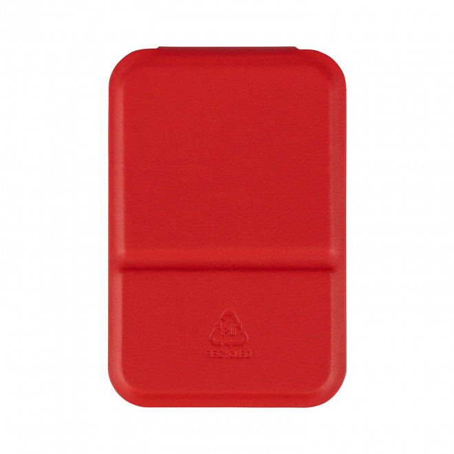 MIROIR DE POCHE EN PU PERSONNALISE 'ROYR' - rouge